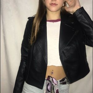 Faux leather jacket